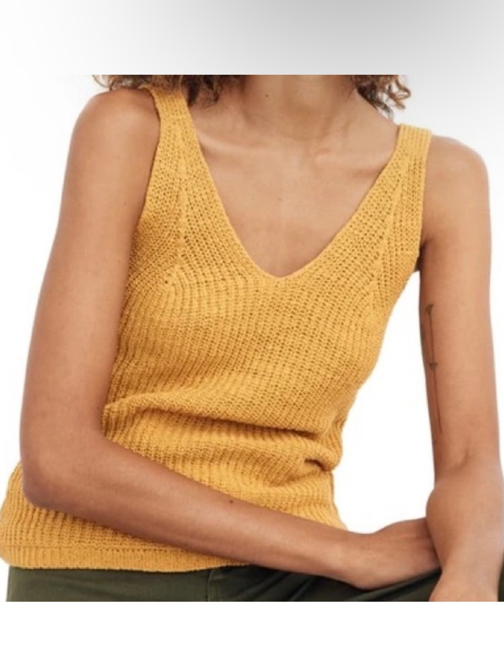 Madewell Monterey Sweater Tank in Tungsten Glow